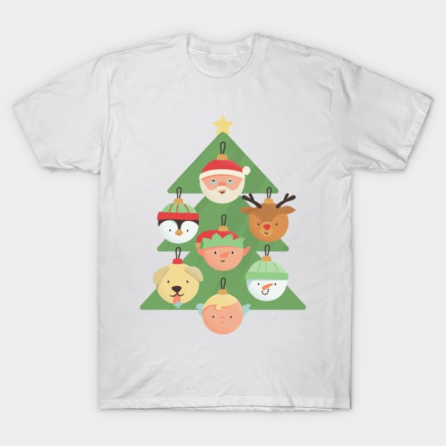 Cute Christmas Tree T-Shirt by MajorCompany